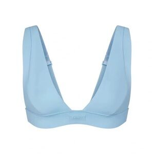 Skims Swim Plunge Bikini Top - Iris Blue